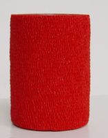 Бандаж для животных с латексом, красный, 7,5 см х 4,5 м