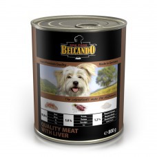 Консервы для взрослых собак Belcando отборное мясо с печенью 400 г 12 шт