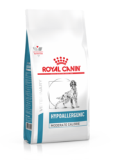 Сухой лечебный корм для собак с пониженным содержанием калорий при пищевой аллергии Royal Canin Hypoallergenic Moderate Calorie Xme23