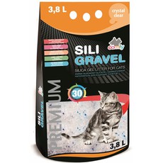 Наполнитель для кошачьего туалета Comfy Sili Gravel силикагелевый 3,8 л