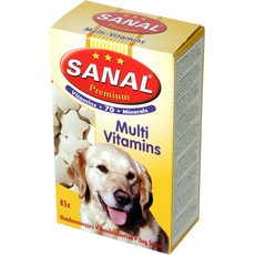 Витамины и пищевые добавки для взрослых собак Sanal Multivitamins Премиум 100 г