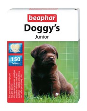 Витамины и пищевые добавки для взрослых собак Beaphar Doggys Junior сердечки 150 таблеток