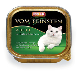 Консервированный корм для взрослых кошек Animonda Vom Feinsten Adult  с индейкой и кроликом 100 г