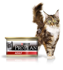 Консервированный корм для взрослых кошек Pro Plan Adult с курицей 85 г