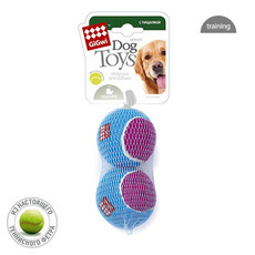 Игрушка для собак GIGwi набор мячей с пищалкой, 6 см, 2 шт