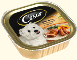 Консервы для взрослых собак Cеsаr цыпленок запеченный с курагой 100 г 24 шт