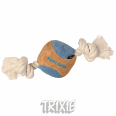 Игрушка для собак Trixie Happy Catch мяч на веревке, 6,5 см