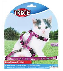Шлейка для котят Trixie, нейлон 21-32 см, 8 мм