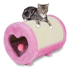 Когтеточка для кошек Trixie бочонок, 27 х 39 см, розовый
