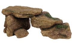 Укрытие для рептилий в аквариум Trixie камни, 15,5 см, пластик