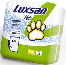 Коврик впитывающий для собак и кошек Luxsan Premium Gel, 60x90 см, 10 шт
