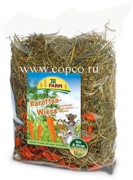 Сено для грызунов Jr Farm с добавлением моркови 500г