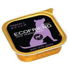 Консервированный корм для собак Ecofrend Super Premium паштет с дичью 150 г