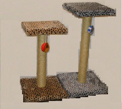 Когтеточка для кошки Пушок, сизалевая, зонтик, 65 см, 37 х 37 х 69 см