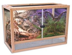 Террариум стеклянный для рептилий Penn-Plax 61 х 30 х 46 см, дерево бук
