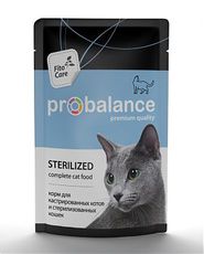 Консервированный корм для взрослых кастрированных котов и стерилизованных кошек Probalance Sterilized 85 г