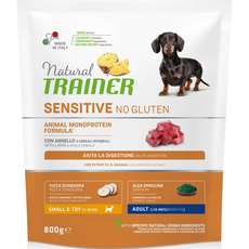 Сухой корм для взрослых собак мелких пород Natural Trainer Sensitive No Gluten Adult Dog Mini – Lamb с ягненком и рисом