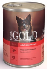 Консервы для взрослых собак Nero Gold Venison со свежей олениной