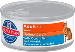 Консервированный корм для взрослых кошек Hill's Science Plan Adult with Ocean Fish с океанической рыбой 85 г