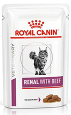 Корм диетический для взрослых кошек Royal Canin Renal with Beef с говядиной для поддержания функции почек при острой или хронической почечной недостаточности