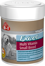 Мультивитамины для взрослых собак мелких пород, 8 in 1 Excel. Multi Vitamin, 70 таблеток