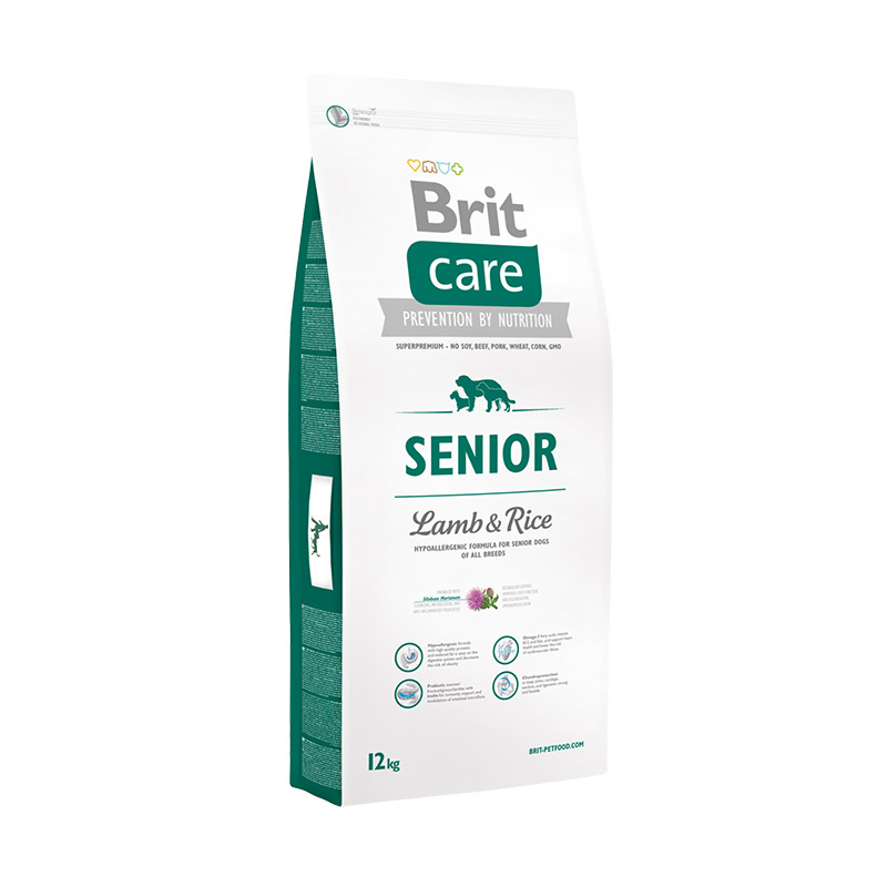 Brit senior hot sale dog food