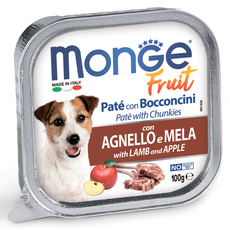 Консервы для взрослых собак Monge Dog Fruit с ягненком и яблоком 100 г