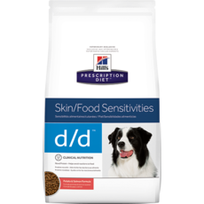 Сухой диетический корм для собак при дерматитах и пищевой аллергии Hills d/d с лососем и рисом