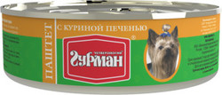 Консервы для собак Четвероногий Гурман паштет с куриной печенью 100 г 24 шт