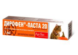 Антигельментик - паста для кошек Дирофен, с тыквенным маслом, 7 мл