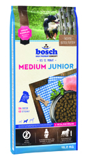 Сухой корм для щенков и юниоров средних пород Bosch Junior Medium
