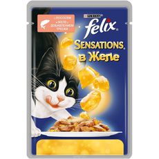 Консервированный корм для взрослых кошек Felix,  с треской в соусе с томатами 85 г