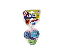 Игрушка для собак GIGwi набор мячей, с пищалкой, 4 см, 3 шт