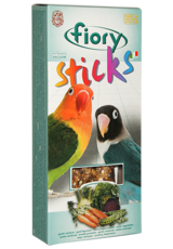 Лакомые палочки для средних длиннохвостых попугаев Fiory Sticks с овощами, 2х60 г