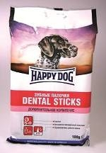 Лакомство для собак Happy Dog Зубные палочки, мясо и злаки, 180 г