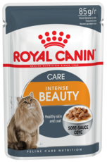 Консервированный корм для взрослых кошек для поддержания красоты шерсти Royal Canin Intense Beauty кусочки в соусе