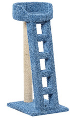Угловая когтеточка для кошек Пушок Лежанка с лестницей 58 × 46 × 114 см