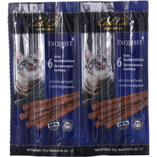 Лакомство для кошек Edel Cat Жевательные колбаски, лосось с форелью, 1х6 шт