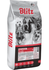 Сухой корм для взрослых собак всех пород  с говядиной и рисом Blitz Sensitive Beef & Rice Adult Dog All Breeds