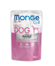 Консервы для взрослых собак Monge Dog Grill Pouch со свининой 100 г