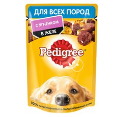 Корм для собак Pedigree ягненок в желе консервированный 85г