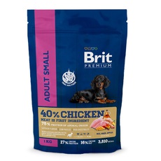 Сухой корм для взрослых собак мелких пород Brit Premium Dog Adult Small с курицей